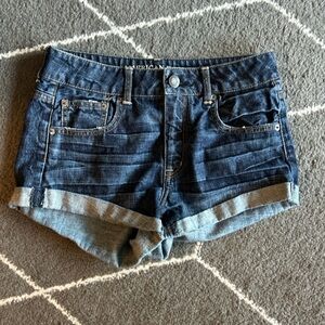 American Eagle Outfitters Dark Blue Jean Shorts